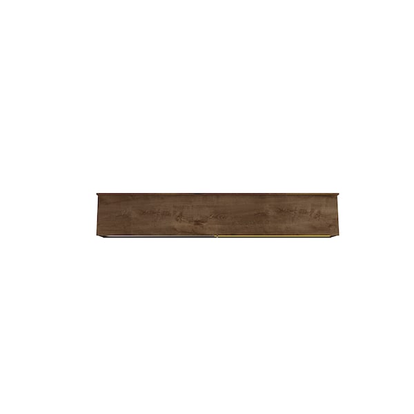 Manhattan Comfort Astor 70.86 Floating Entertainment Center, Rustic Brown and Yellow - 222BMC94