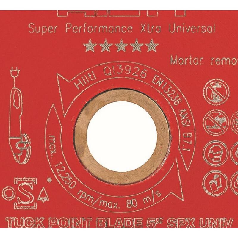 Hoja de diamante para tuck pointing de 5 pulgadas, universal de 10 segmentos para mortero (paquete de 6) - 2151932