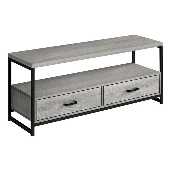 Nextgen 48 in. Metal TV Stand, Grey & Black - NE2618260