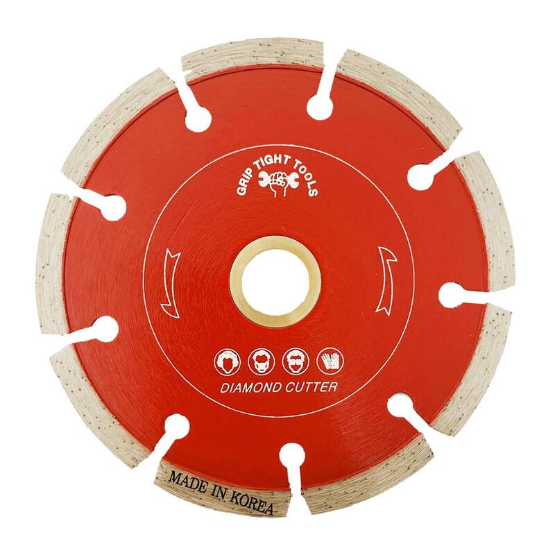 Herramienta de corte segmentada profesional de 4 pulgadas para usos generales con diamante, corta granito, mármol, concreto, piedra, ladrillo y albañilería - B1525