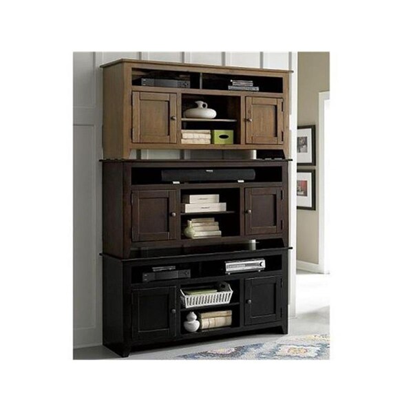 Procomfort Rio Bravo Casual Style 58 in. Entertainment Console Table, Black - PR859615