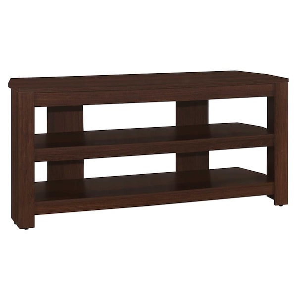 Homeroots Cherry Particle Board Laminate TV Stand, 15.5 x 42 x 19.75 in. - 355704
