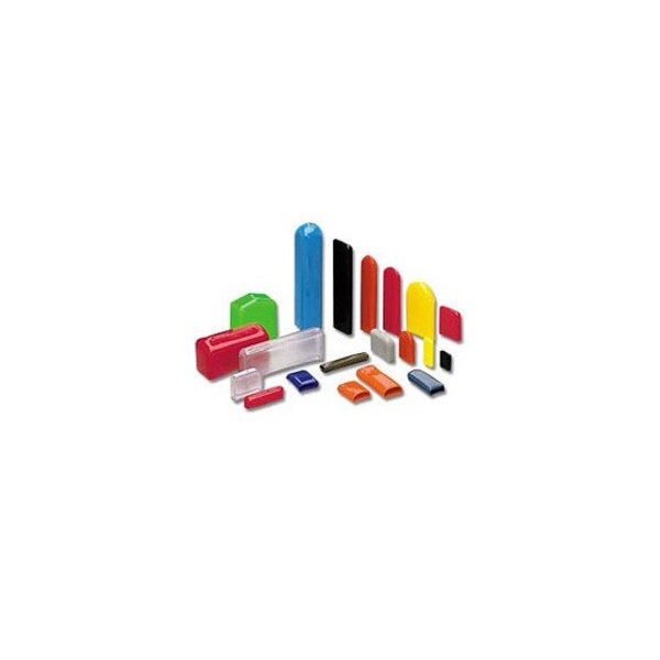 Stockcap Flat Tips-0.090-0.437-0.750-0.055-FE-701-89-BLACK, 100PK - 895851