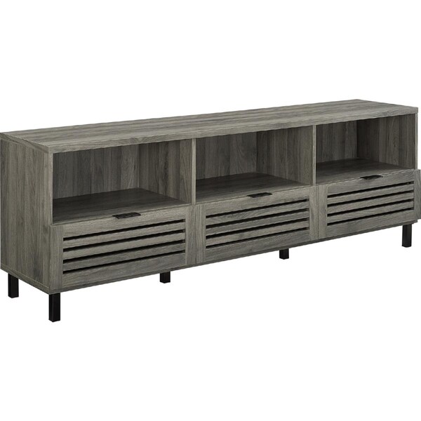 Walker Edison Furniture Walker Edison Furniture  70 in. Modern TV Stand, Slate Grey - W70JACSDSG