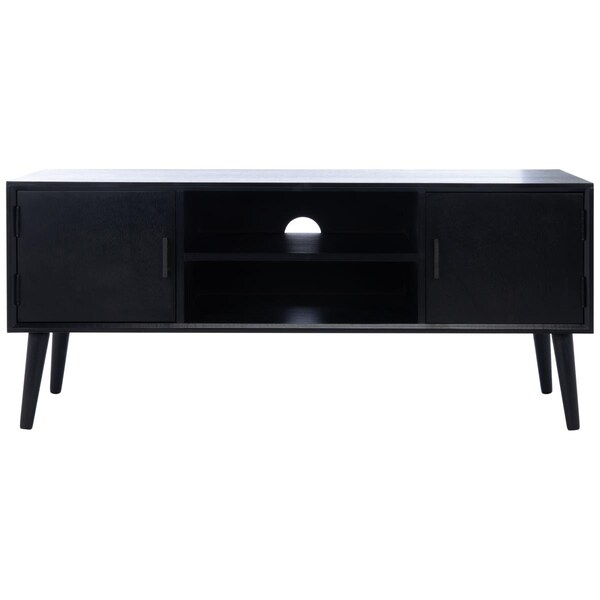 Safavieh Sorrel Mid - Century Media Stand, Black - MED5701B