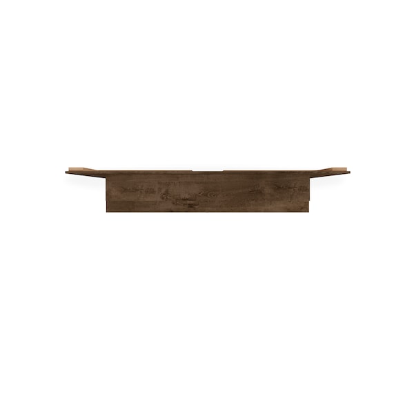 Manhattan Comfort Astor 70.86 Floating Entertainment Center, Rustic Brown and Yellow - 223BMC94