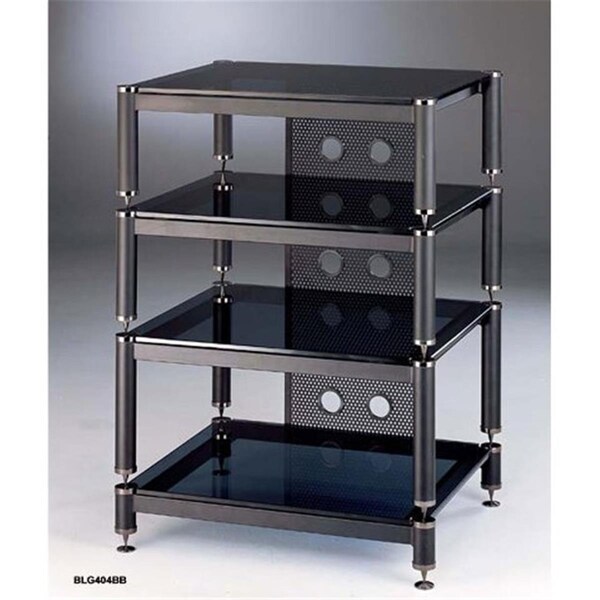 Spark 4 Black Capspike Black Polesblack Glass 13- 9- 7 in. Stand - SP4224394