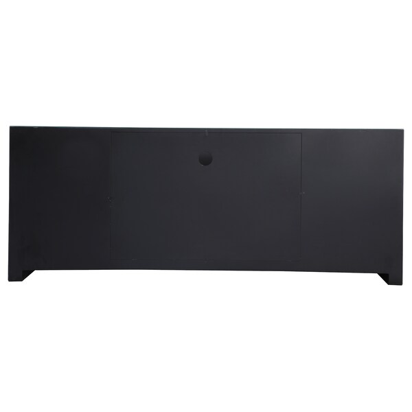 Elegant Decor 59 In. Crystal Mirrored Tv Stand With Wood Log Insert Fireplace, 2PK - MF9903-F1