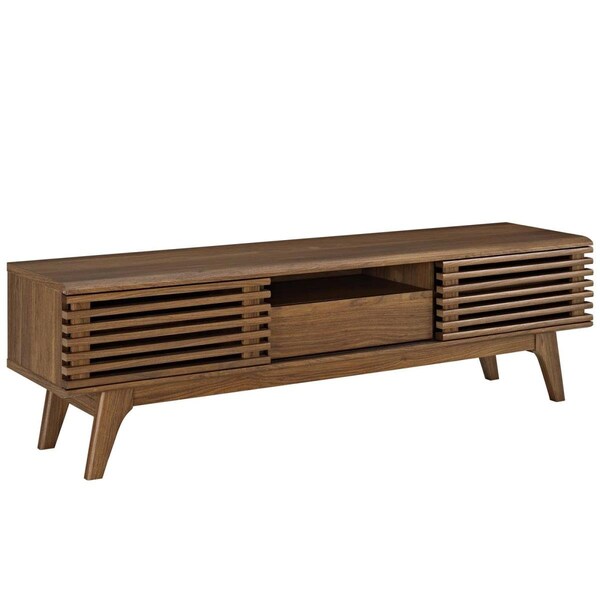 Modway Furniture 59 in. Render TV Stand - Walnut, 17 x 58.5 x 13.5 in. - EEI-2541-WAL