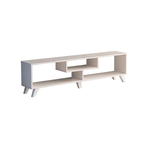 Furnia 12 x 67 x 14 in. Parma TV Unit, White - MD-ON25-PAR-TV-WHITE
