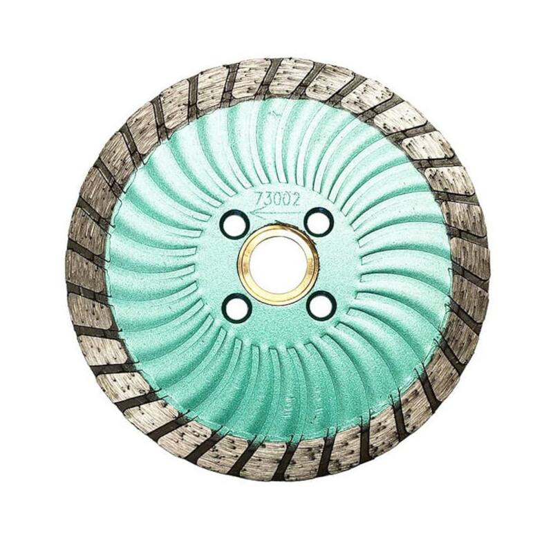EDiamondTools 4.5 pulg. Dia. Cuchilla de sierra turbo onda de diamante para granito, arenisca, mármol, concreto y albañilería - TW45A7_THD