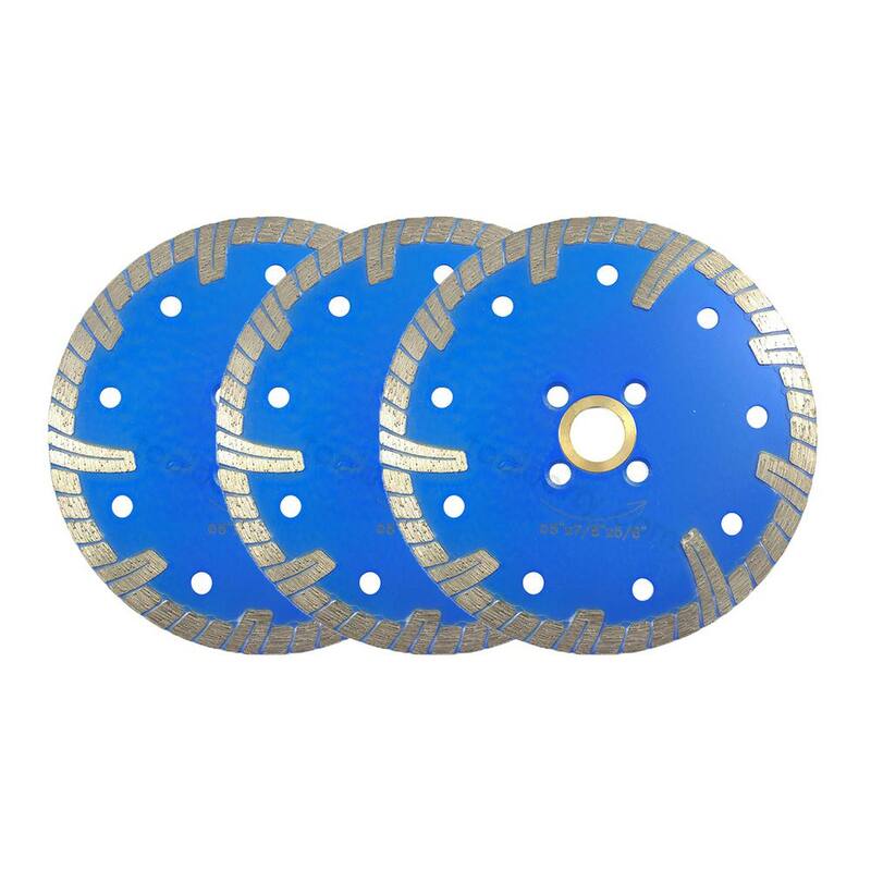 Cuchilla de Diamante Turbo Profesional de 5 pulgadas con Borde Continuo (Paquete de 3) - TBBlue0050-3