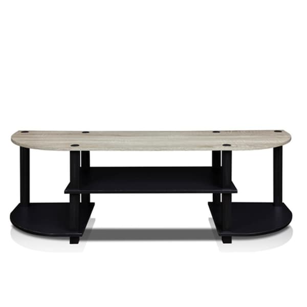 Highkey Turn-S-Tube Wide TV Entertainment Center Oak Grey & Black - 15.9 x 47.25 x 13.4 in. - LR379020