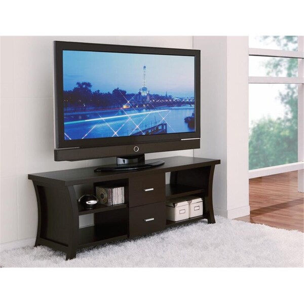 Enitial Lab Ellery Modern Tv Stand- Black Or Cappuccino - IDI-13652
