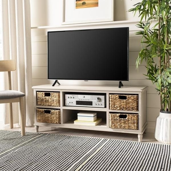 Safavieh Rooney Tv Unit- Vintage Grey - 20.1 X 15.7 X 47.2 In. - AMH5745D