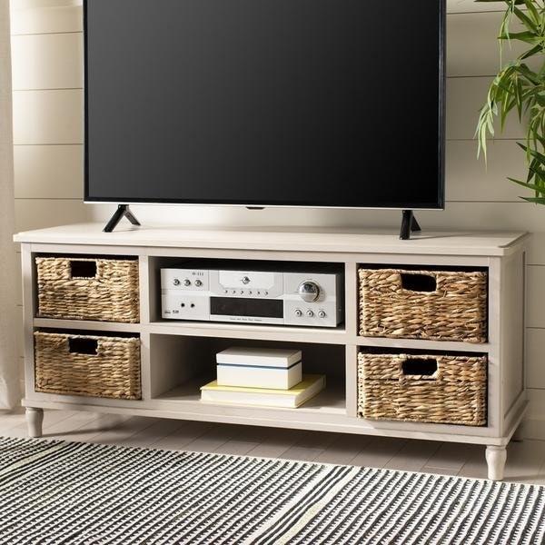 Safavieh Rooney Tv Unit- Vintage Grey - 20.1 X 15.7 X 47.2 In. - AMH5745D
