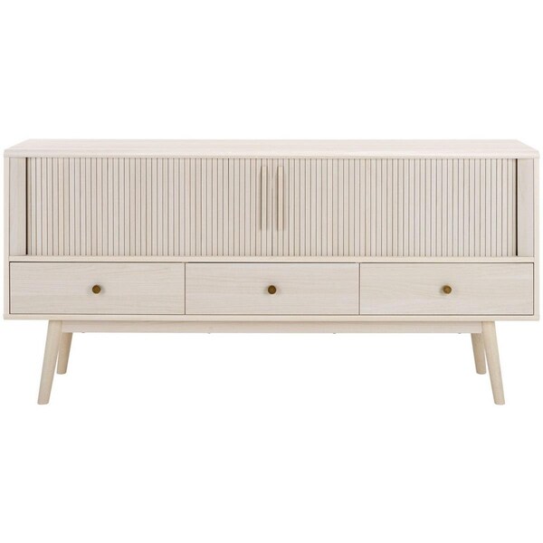 Safavieh Aphra 2 Door 3 Drawer Media TV Stand, White, 2PK - MED9625C-2BX