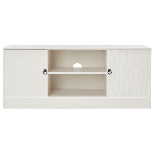 Safavieh 20 x 47.3 x 15.8 in. Aliyah 2 Door 1 Shelf Media Stand, White - MED5710D