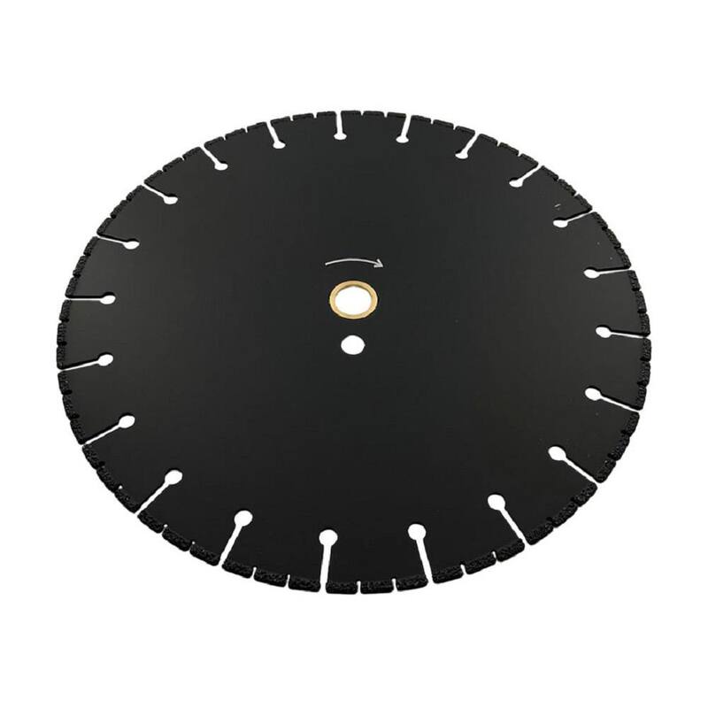 EDiamondTools 10 pulgadas. Metal, Borde Segmentado, 0.125 pulgadas de Ancho de Segmento, Hoja de Sierra de Diamante con Vacío Soldado, 5/8 pulgadas de Árbol - VB10A5_THD