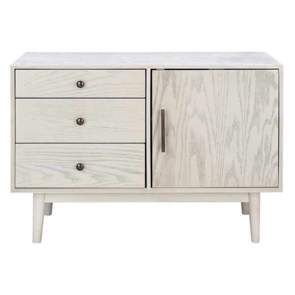 Safavieh Elissa Mid-Century Small Media Stand, White Washed - SFV2116A