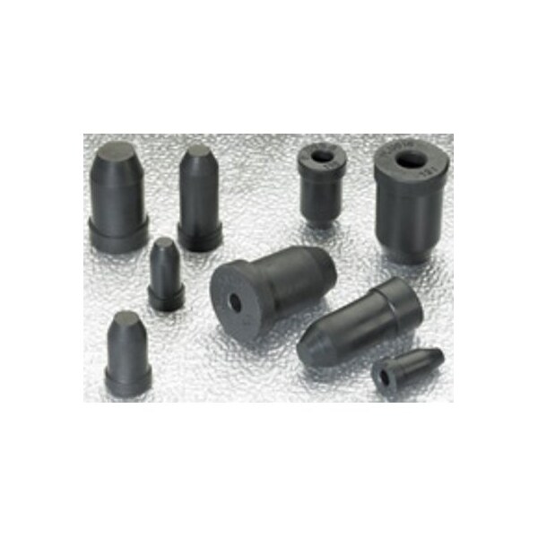 Stockcap Rubber Seal Plugs-RSP0480-0.480-0.580-0.438-0.781-SBR/NR-BLACK, 4000PK - 875910
