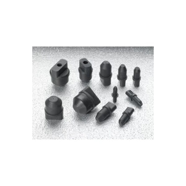 Stockcap Rubber Seal Plugs with Tabs-RSP0234WT-SBR/NR-BLACK, 2500PK - 211643