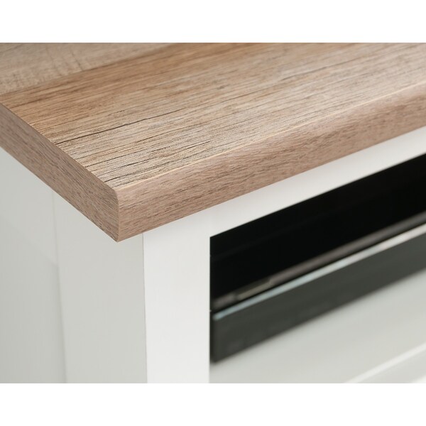 Sauder August Hill Corner Entert Stand Glw , Accommodates up to a 50 in. TV weighing 50 lbs - 433851