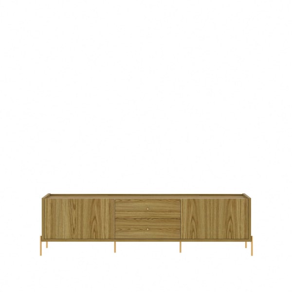 Manhattan Comfort Jasper 86.69 TV Stand in Oak Pro Touch - 226952