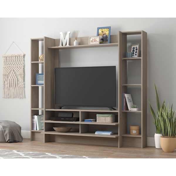 Sauder Beginnings Enter Wall System Ss , Accommodates up to a 42 in. TV, weighing 50 lbs or less - 428240