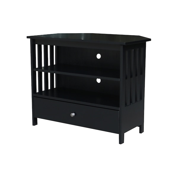 International Concepts Mission Corner TV Stand, Black - TV46-27
