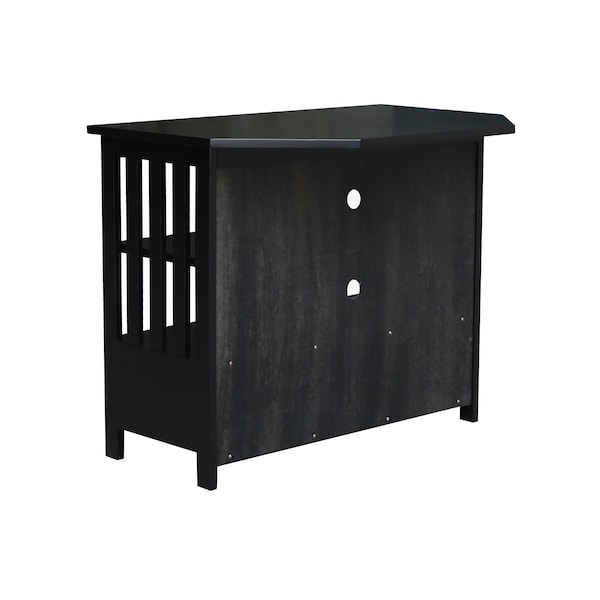 International Concepts Mission Corner TV Stand, Black - TV46-27