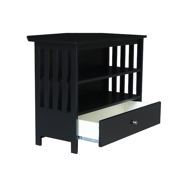 International Concepts Mission Corner TV Stand, Black - TV46-27