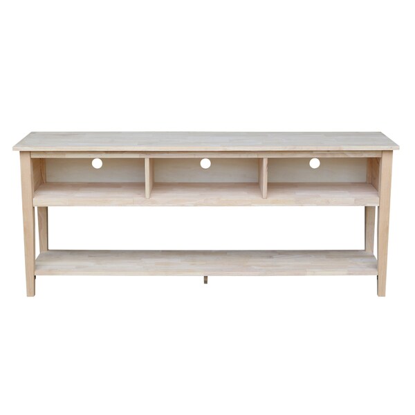 International Concepts EnteRTAinment / TV Stand, 72", Unfinished - TV-8-72