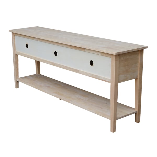 International Concepts EnteRTAinment / TV Stand, 72", Unfinished - TV-8-72