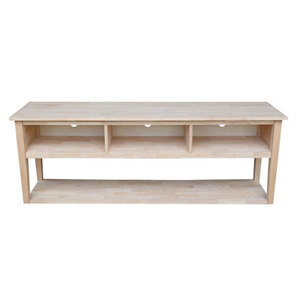 International Concepts EnteRTAinment / TV Stand, 72", Unfinished - TV-8-72