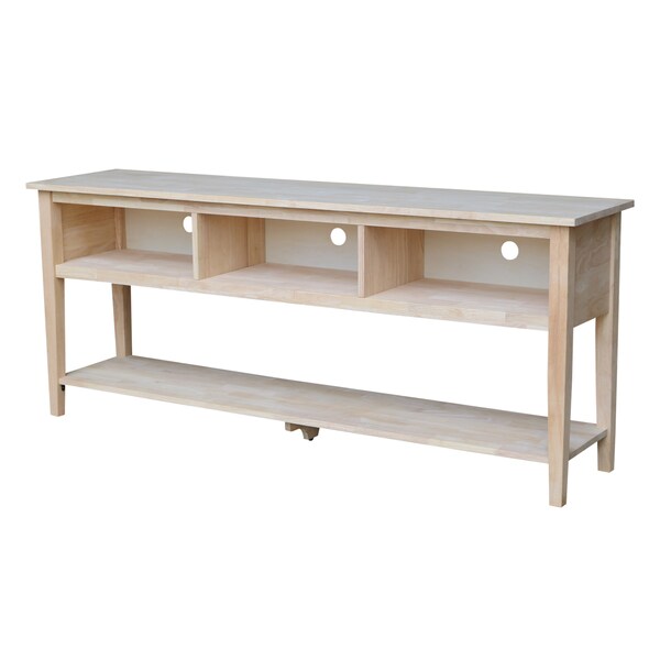 International Concepts EnteRTAinment / TV Stand, 72", Unfinished - TV-8-72