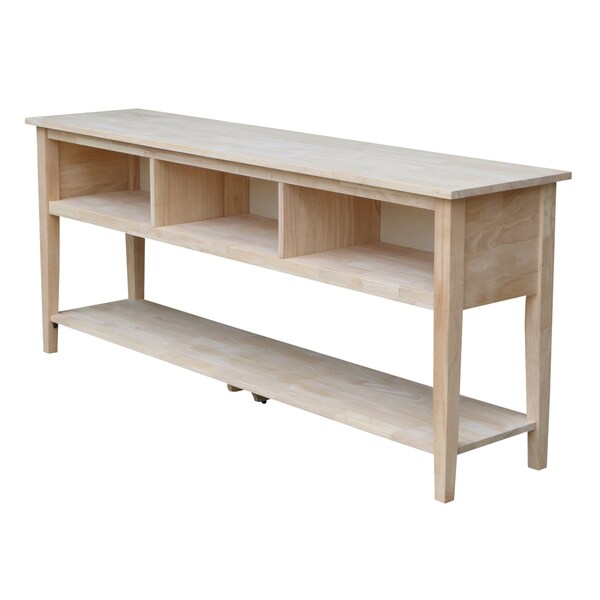 International Concepts EnteRTAinment / TV Stand, 72", Unfinished - TV-8-72