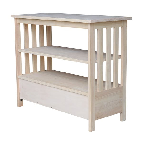 International Concepts Mission EnteRTAinment / TV Stand, 36", Unfinished - TV-36