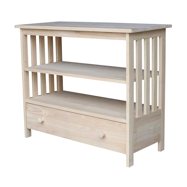 International Concepts Mission EnteRTAinment / TV Stand, 36", Unfinished - TV-36