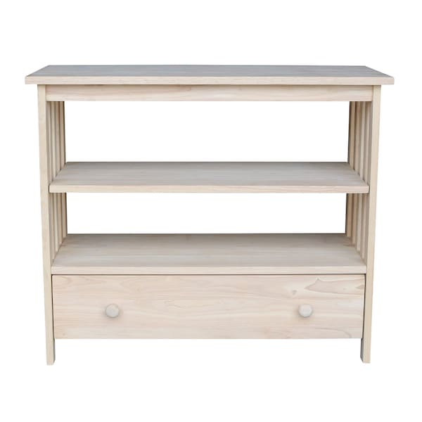 International Concepts Mission EnteRTAinment / TV Stand, 36", Unfinished - TV-36