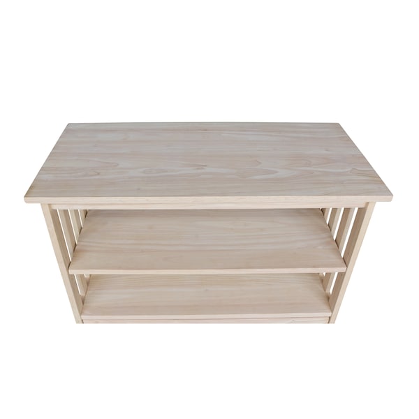 International Concepts Mission EnteRTAinment / TV Stand, 36", Unfinished - TV-36
