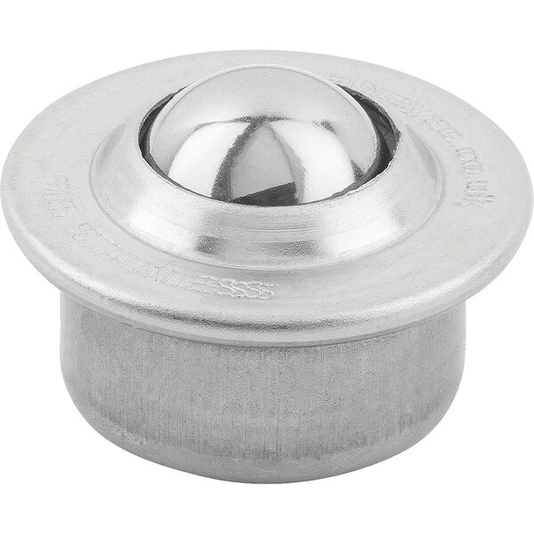 Kipp Ball Transfer Unit Housing, Form:D Stainless Steel, Comp:Stainless Steel - K0760.330