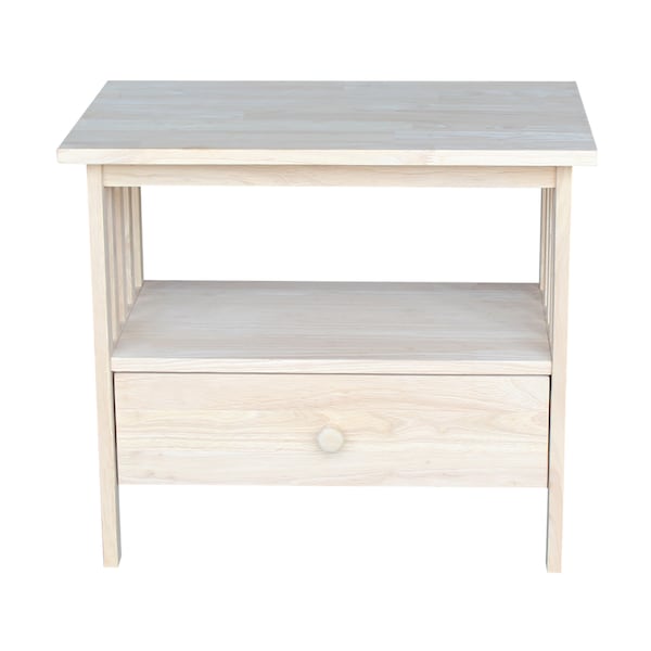 International Concepts Mission EnteRTAinment / TV Stand, 28", Unfinished - TV-28