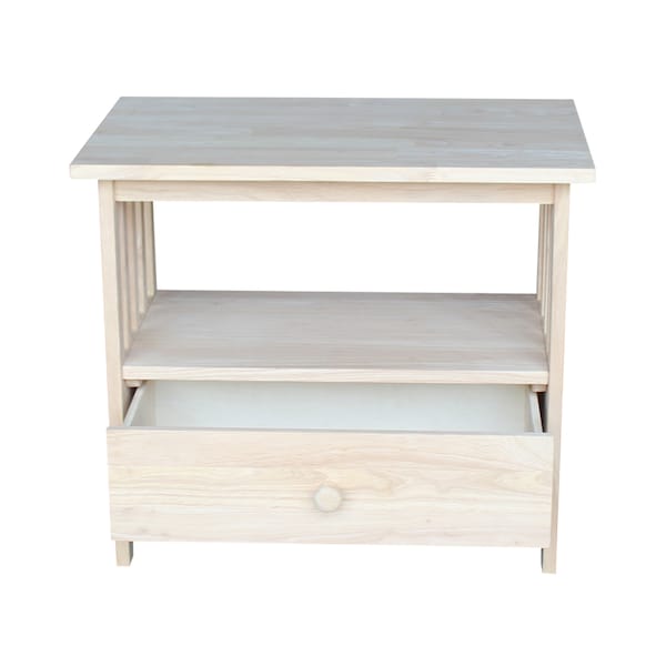 International Concepts Mission EnteRTAinment / TV Stand, 28", Unfinished - TV-28