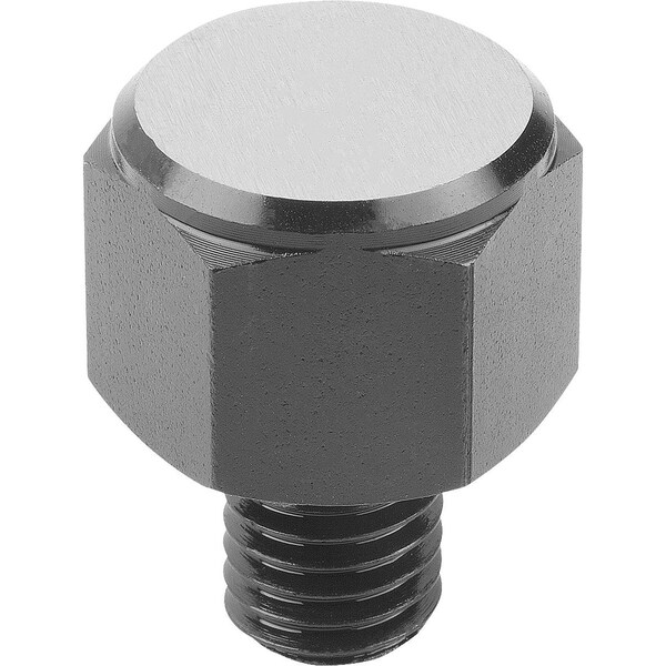 Kipp Positioning Foot, Form:A, Free-Cutting Steel Hardened A. Black Oxidise, Sw=17 - K0298.1081