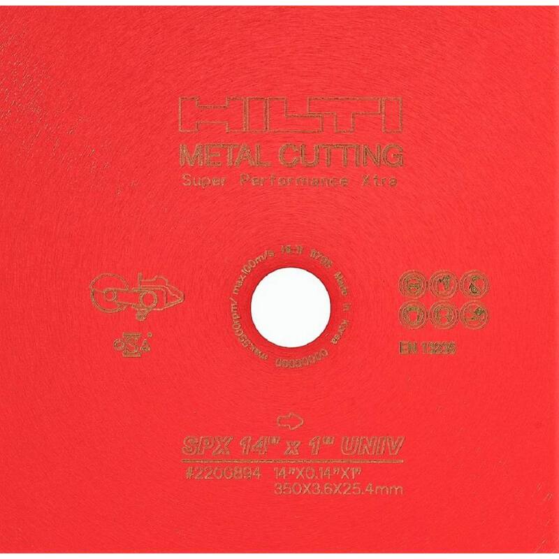 Hilti 4.5 pulgadas x 7/8 pulgadas SPX Disco de corte de diamante de segmento de metal - 2200896