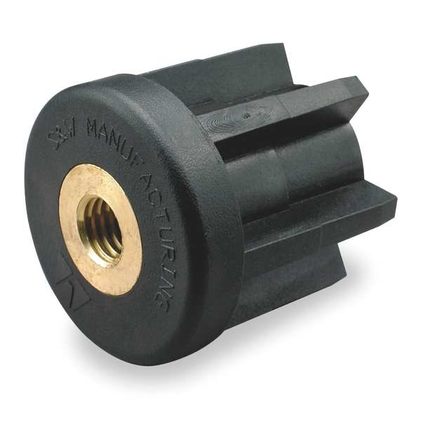 S & W Manufacturing Round Tube End, 1/2-13 Thread, Outside Dia.: 2 in - TE2-2B