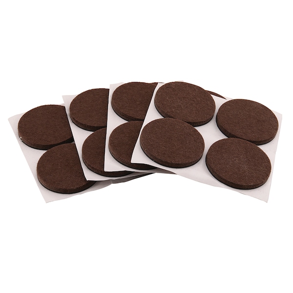 Prime-Line Heavy-Duty Furniture Felt Pads, 1/4 in. Thick x 2 in. Diameter 16 Pack - MP76705