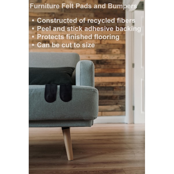 Prime-Line Heavy-Duty Furniture Felt Pads, 1/4 in. Thick x 2 in. Diameter 16 Pack - MP76705