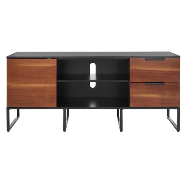 Safavieh Vance 1 Door 2 Drawer 2 Shelf Media TV Stand Black & Brown - MED5008A